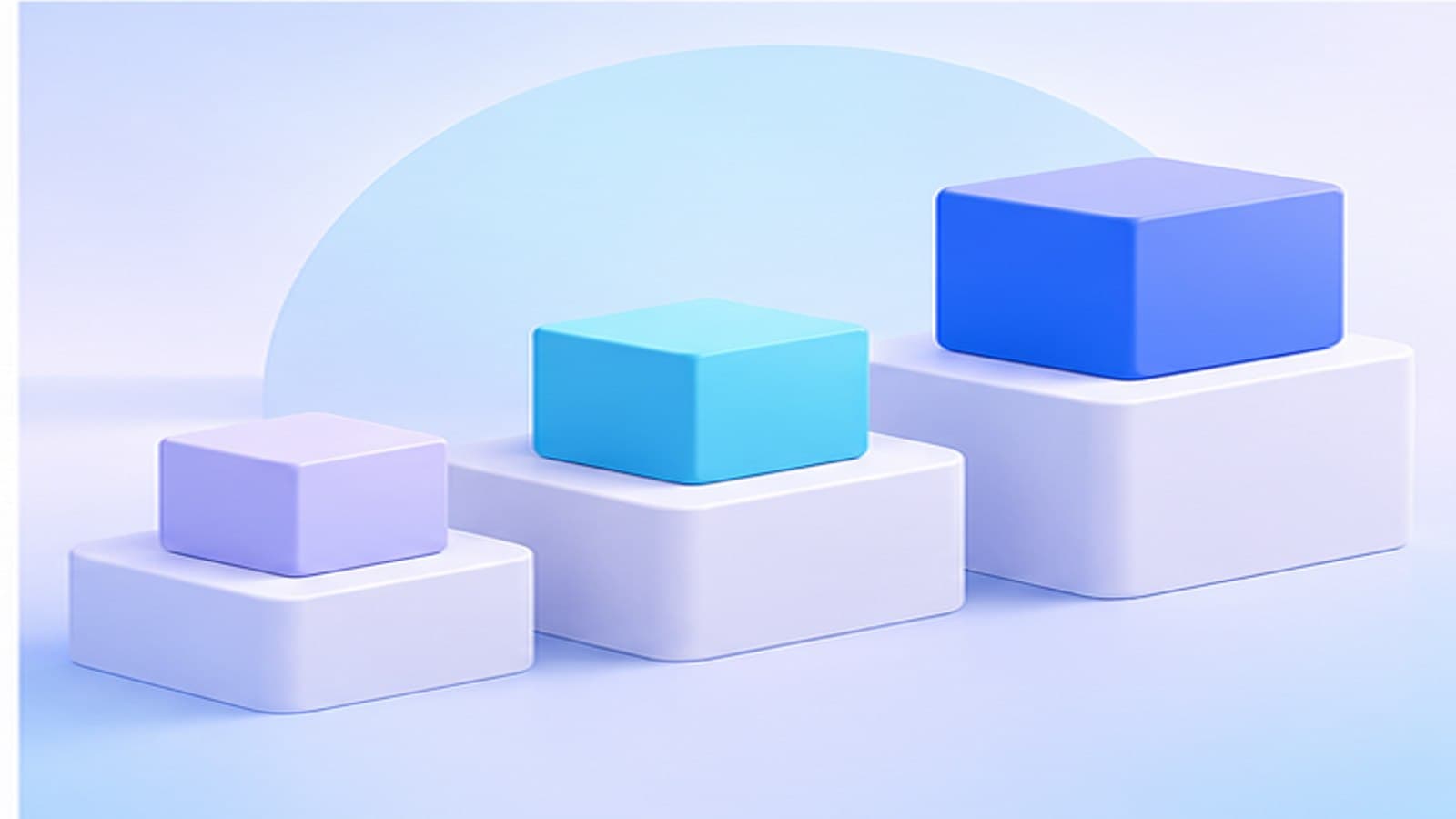 Pastel blocks illustrate different customer groups and potential business value.